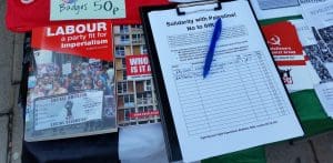 anti-fascist demo - Stand of Fight Racism Fight Imperialism - 1489 x 730