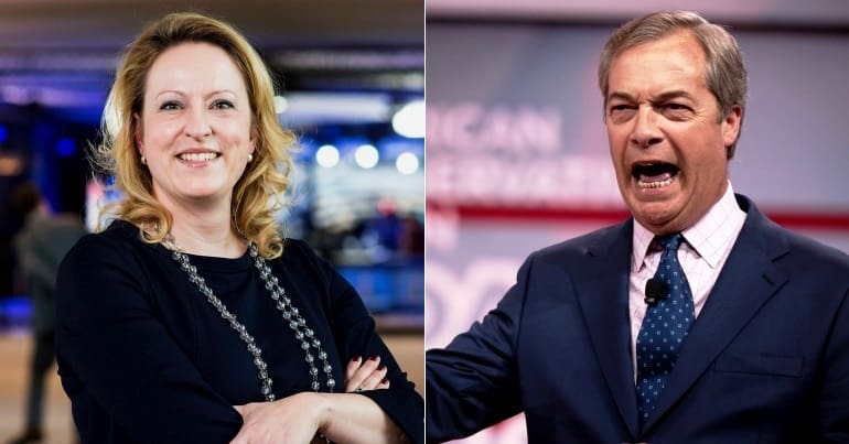 Dutch MEP Esther de Lange / Nigel Farage