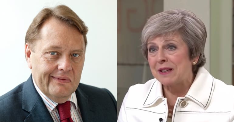 John Hayes and Theresa May