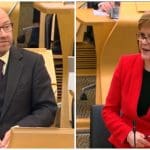 Nicola Sturgeon and Patrick Harvie in Holyrood