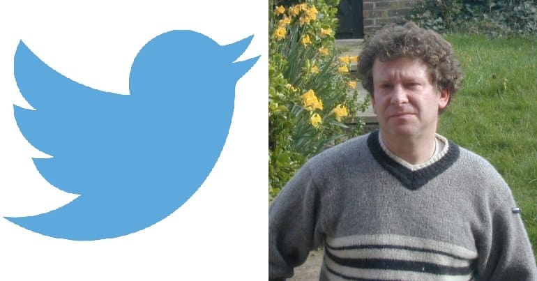 Twitter logo and Tony Greenstein