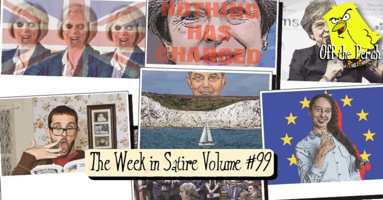 Images from the week's satirical stories