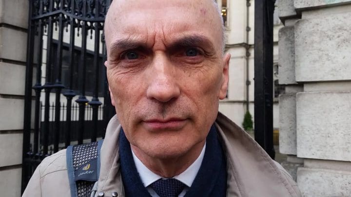 Chris Williams MP outside of 2 Temple Place on 19 December 20187