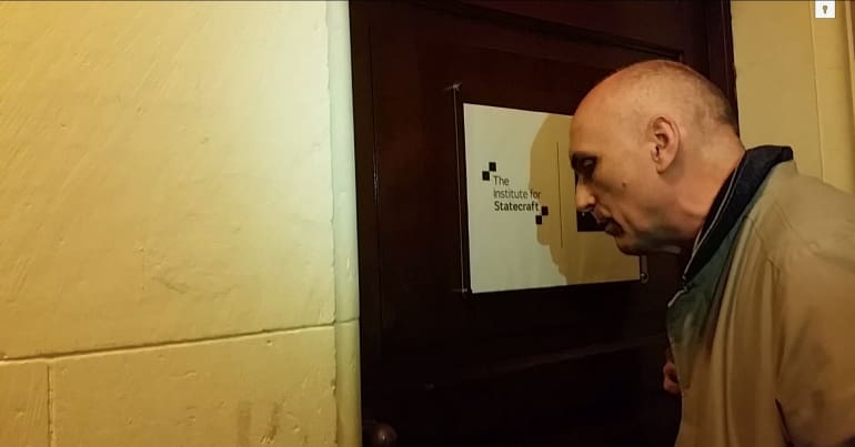 Chris Williamson at Statecraft door