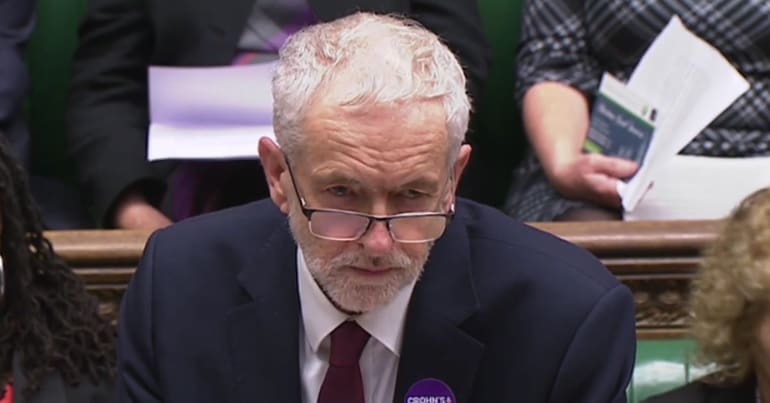 Jeremy Corbyn at PMQs