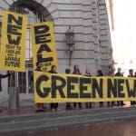 Green New Deal demonstrators.