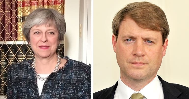 Theresa May and Chris Skidmore