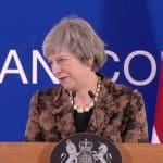 Theresa May at press conference
