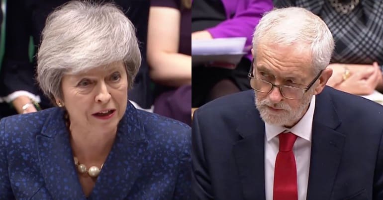 Theresa May and Jeremy Corbyn