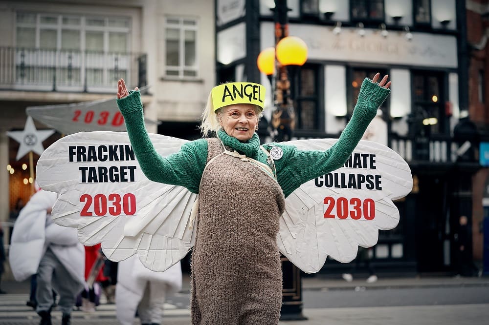 Vivienne Westwood as an angel 