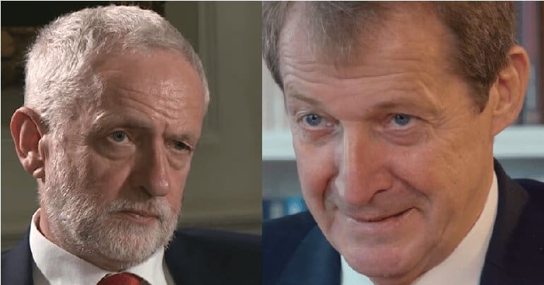 Jeremy Corbyn and Alastair Campbell