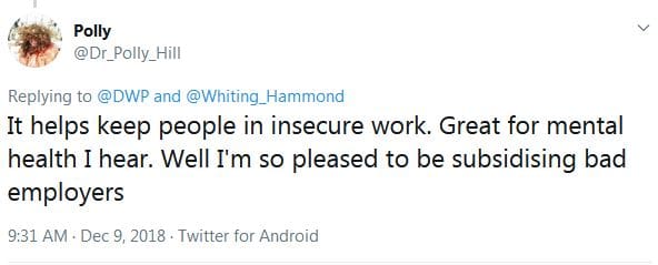 Tweet from @Dr_Polly_Hill