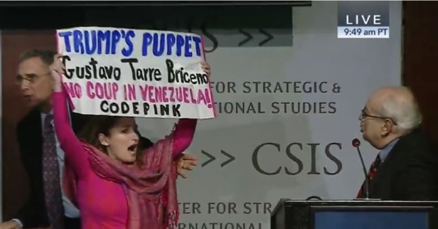 Codepink protester