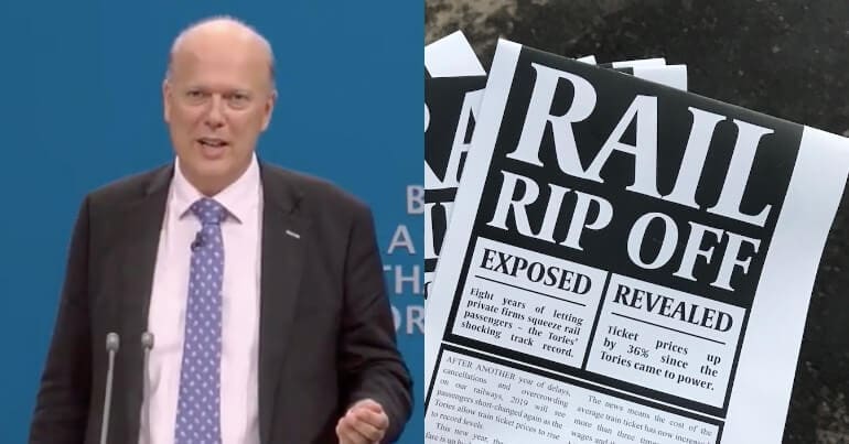 Grayling (Left) Rail Rip Off leaflet (Right)