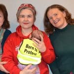 The three campaigners - Fidelma O'Kane, Michelle Dennehy & Marella Fyffe