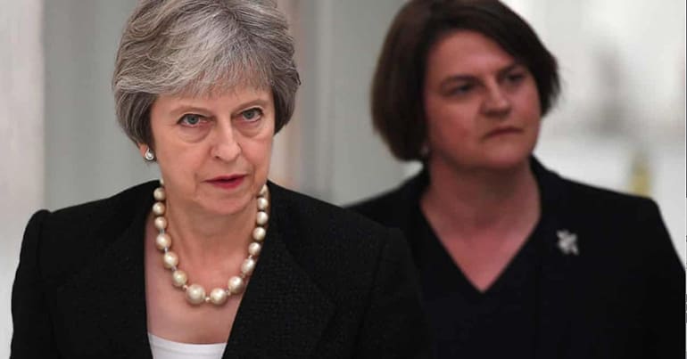 Theresa May and Arlene Foster