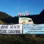 Anti-gold mine protest camp