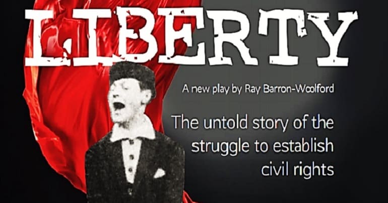 The logo from the Liberty play