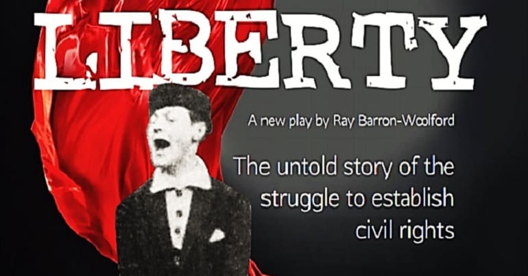 The logo from the Liberty play