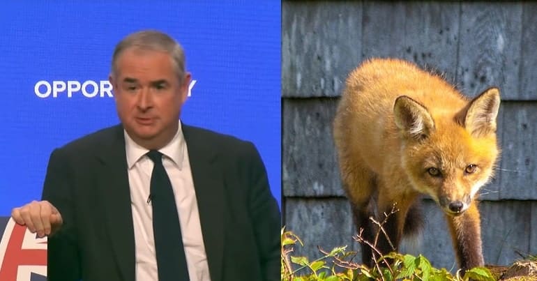 Geoffrey Cox and a fox