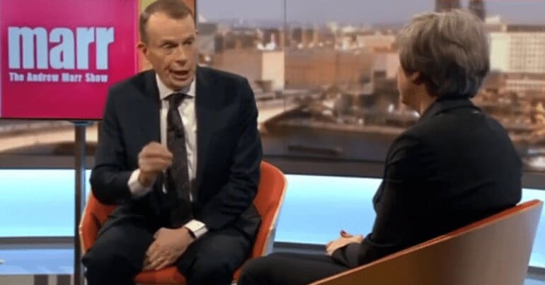Andrew Marr and Theresa May