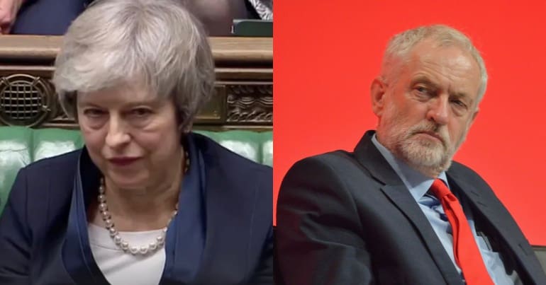 Theresa May and Jeremy Corbyn