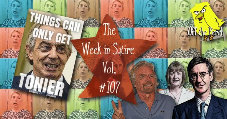Images from the week's satirical stories