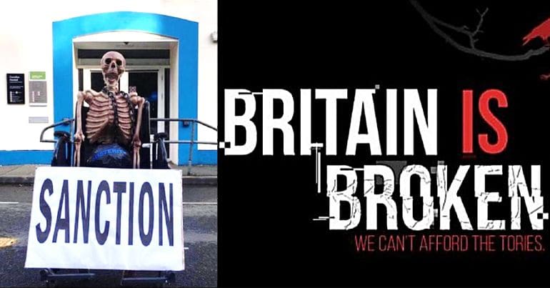 Sanctioned Steve and Britain is Broken banner