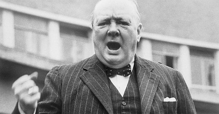 Winston Churchill in 1945