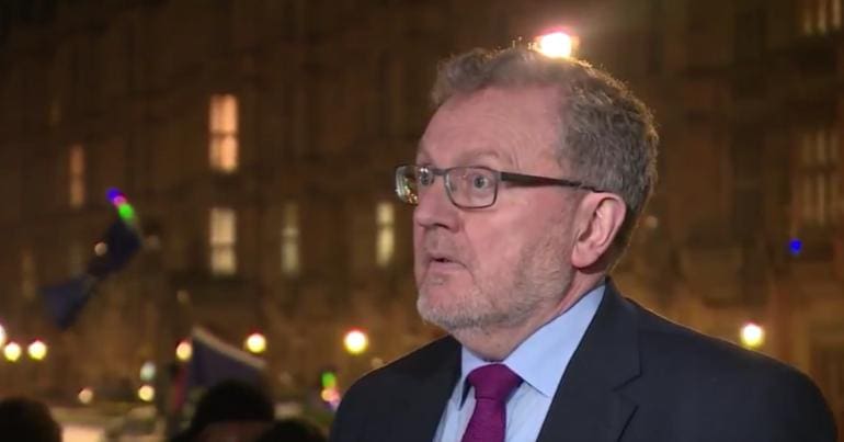 David Mundell outside Westminster 27/02/18