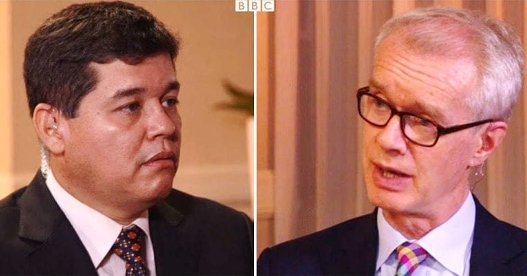 Christian Zerpa and Stephen Sackur