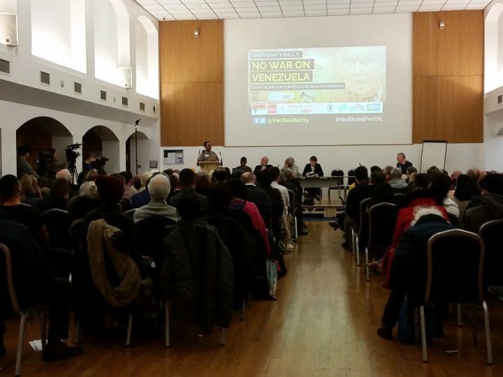 Huda Elmi speaks to large meeting on Soldiarity with Venezuela 31 Jan 2019