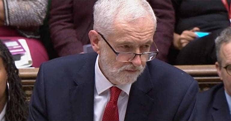 Jeremy Corbyn at PMQs