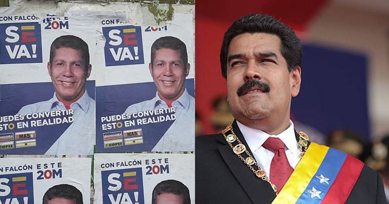 Henri Falcón and Nicolás Maduro