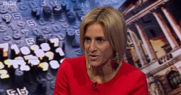 Emily Maitlis on BBC Newsnight