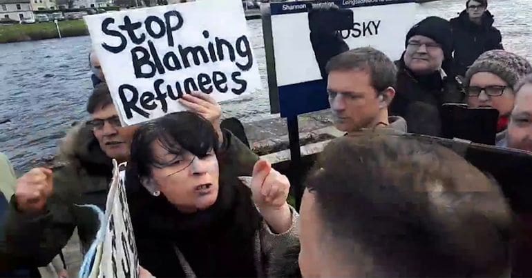 Roosky Confrontation anti-racism, Ireland