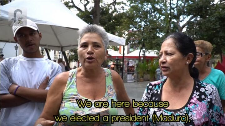 Were here because we elected Maduro Venezuelan working class