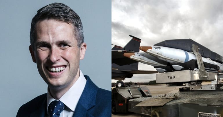 Gavin Williamson and RAF bombs