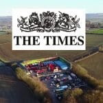 fracking site and The Times logo