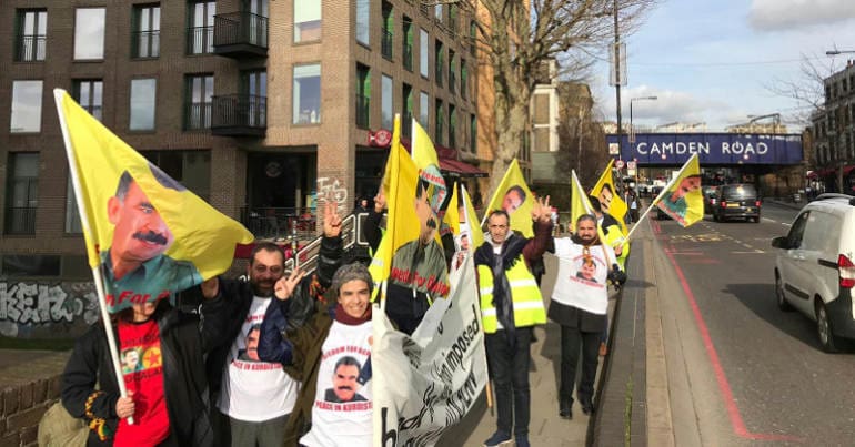 Activists begin their march in solidarity with hunger strikers