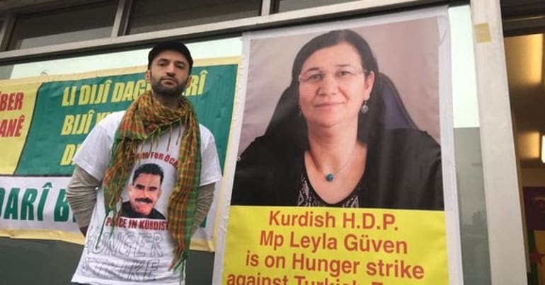 Ilhan Sis on hunger strike in Newport, Wales