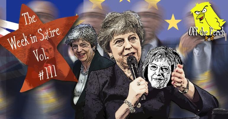 Images from the week's satirical stories