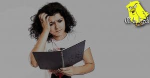 Image of a confused looking woman