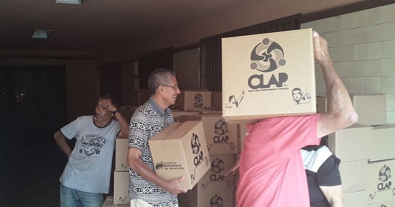 Collecting CLAP food supplies in Venezuela