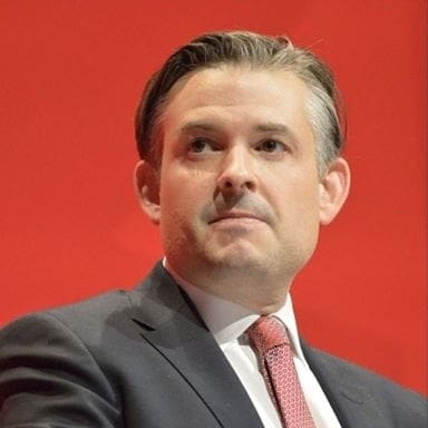 Jon Ashworth and NHS logo