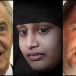 Image of Tony Blair, Shamima Begum, and Nick Clegg