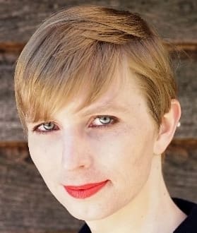 A picture of Chelsea Manning and Julian Assange