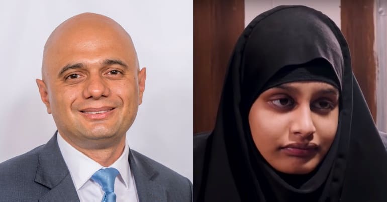 Sajid David and Shamima Begum