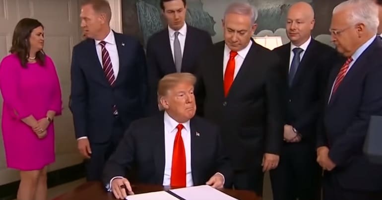Donald Trump and Benjamin Netanyahu.