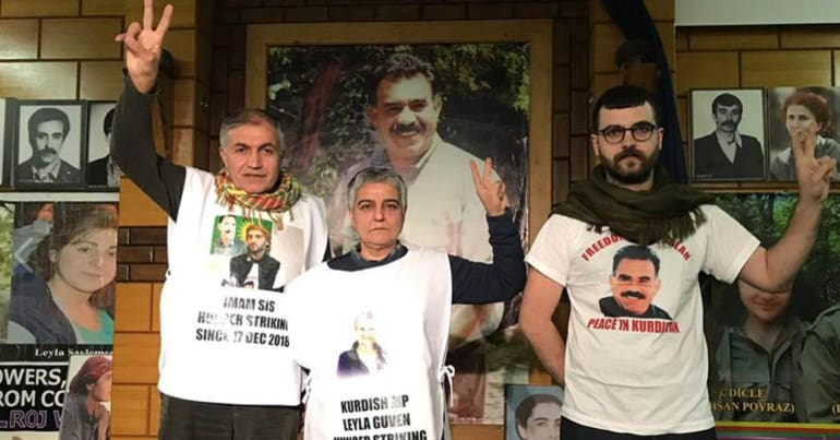 Ali, Said and Nahide are on indefinite hunger strike in London
